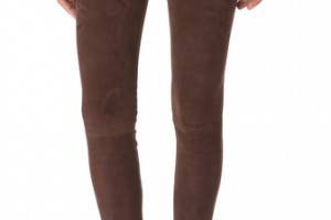 L'AGENCE Stretch Suede Leggings