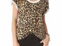 L&#039;AMERICA Leopard Tee