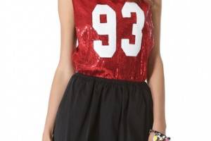 L'AMERICA Sequin Scoop Tank