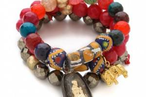 Lead African Bead Bracelet Set