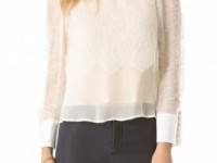 Leur Logette Silk Lace Blouse