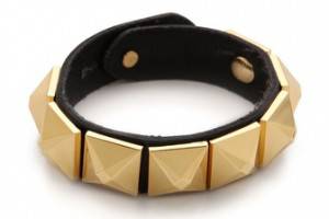 Linea Pelle Grayson Wide Pyramid Bracelet