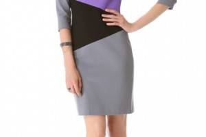 Lisa Perry Diagonal Dress