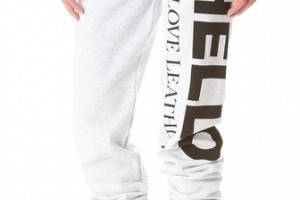 Love Leather Logo Fleece Sweatpants