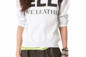 Love Leather Logo Fleece Sweatshirt