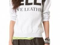 Love Leather Logo Fleece Sweatshirt
