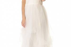 Love, Yu Dovey Strapless Gown