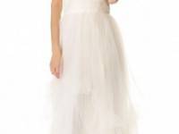 Love, Yu Dovey Strapless Gown
