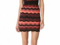 M Missoni Greek Key Mesh Stripe Dress