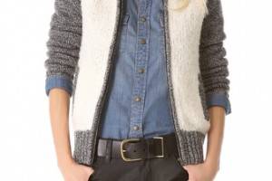 Madewell Wyatt Combo Baseball Jacket