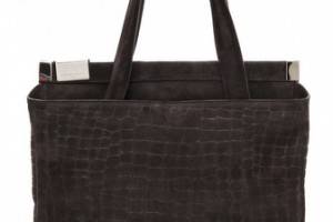 Maison Martin Margiela Croco Suede Handbag