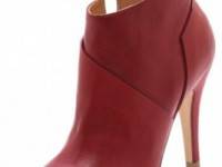 Maison Martin Margiela Leather Asymmetrical Booties