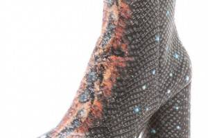 Maison Martin Margiela Snake Embossed Booties