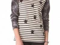 Maison Scotch Striped Pullover Tee