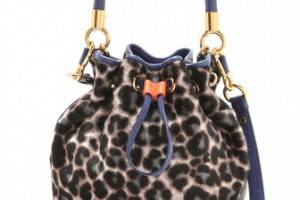 Marc by Marc Jacobs Too Hot to Handle Leopard Haircalf Drawstring Bag