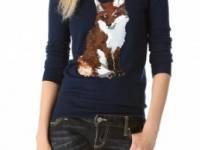 Markus Lupfer Fox Sequin Sweater