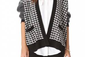 Mason by Michelle Mason Houndstooth Cardigan