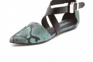 Messeca New York Jaxen Snake d'Orsay Flats