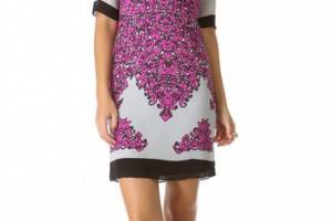 Milly Blaire Combo Shift Dress