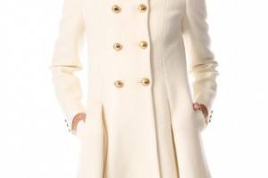 Moschino Pleated Wool Coat