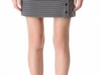 Mugler Knit Rib Miniskirt