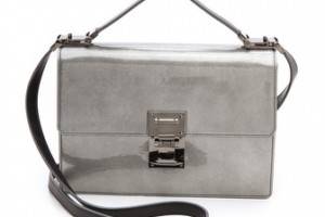 Mugler Muglerette M Bubble Patent Satchel