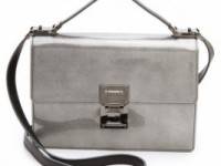 Mugler Muglerette M Bubble Patent Satchel