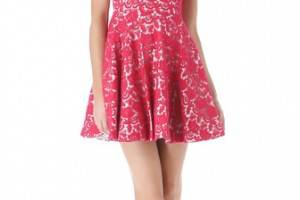 Nicholas Peony Lace Racer Dress