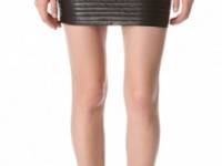 Nicholas Quilted Leather Skirt