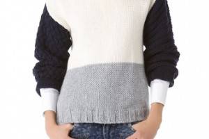 Pierre Balmain Colorblock Sweater