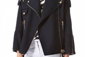 Pierre Balmain Oversized Biker Jacket