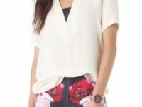 Ramy Brook Kate V Neck Top