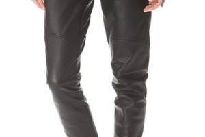 Raquel Allegra Leather Trim Boot Leggings