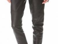 Raquel Allegra Leather Trim Boot Leggings