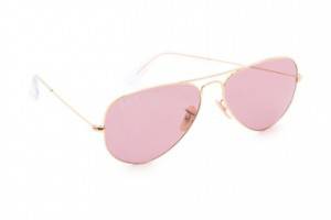 Ray-Ban Polarized Crystal Aviator Sunglasses