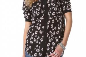 Rebecca Taylor Bobcat Long Sleeve Shirt