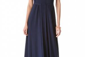 Rebecca Taylor Pleated Maxi Dress