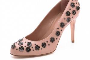 RED Valentino Flower Sequin Pumps