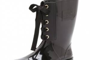 RED Valentino Lace Up Rain Boots