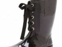 RED Valentino Lace Up Rain Boots