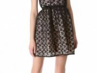 RED Valentino Strapless Lace Dress