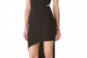 Robert Rodriguez Asymmetrical Cutout Dress