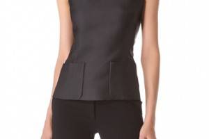 Rochas Contrast Collar Tank