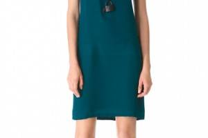 Sally LaPointe Sleeveless Drop Waist Dress