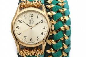 Sara Designs Asymmetrical Woven Wrap Watch