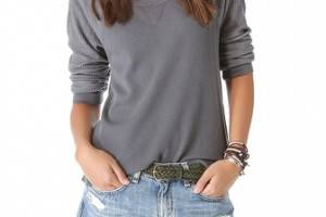 Splendid Thermal Crew Neck Top