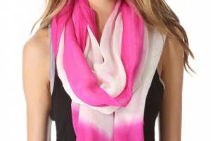 Spun Scarves by Subtle Luxury Neon Border Scarf