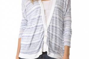 Stateside Striped Slub Cardigan