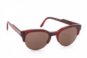 Stella McCartney Oversized Round Rimless Sunglasses