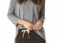 SUNDRY Slouchy 3/4 Sleeve Top